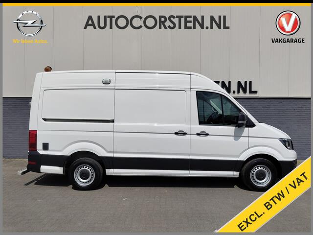Volkswagen CRAFTER 30 2.0TDI L3H2 Airco Camera Navi Ingebouwd kantoor Bluetooth EURO6 Betonplex vloer Wandbekleding Schuifdeur Buro 2.500kg trekvermogen keurige bus!