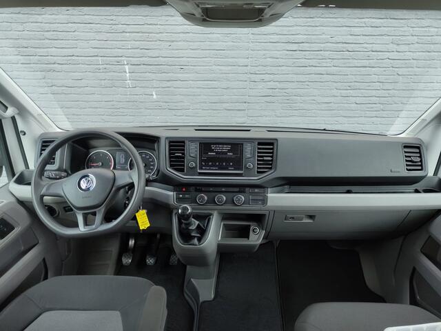 Volkswagen CRAFTER 30 2.0TDI L3H2 Airco Camera Navi Ingebouwd kantoor Bluetooth EURO6 Betonplex vloer Wandbekleding Schuifdeur Buro 2.500kg trekvermogen keurige bus!