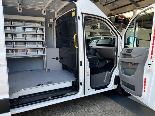 Volkswagen CRAFTER 35 2.0 TDI L3H3/L2H2 Werkplaats inrichting Kast Inrichting Servicewagen Omvormer Standkachel Airco Cruise controle Camera Sortimo inrichting 1e eigenaar Dealer onderhouden Euro 6 Bpm vrij voor particulier gebruik