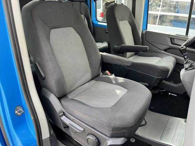 Volkswagen CRAFTER 35 2.0 TDI L3 DC Airco Cruise controle Euro 6 Pick-up Telefoonverbinding Voorruit verwarming 6-persoons Open laadbak Pick-up p-up Bakwagen 1e eigenaar