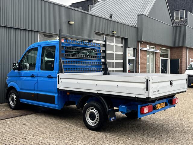 Volkswagen CRAFTER 35 2.0 TDI L3 DC Airco Cruise controle Euro 6 Pick-up Telefoonverbinding Voorruit verwarming 6-persoons Open laadbak Pick-up p-up Bakwagen 1e eigenaar