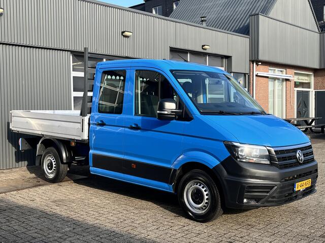 Volkswagen CRAFTER 35 2.0 TDI L3 DC Airco Cruise controle Euro 6 Pick-up Telefoonverbinding Voorruit verwarming 6-persoons Open laadbak Pick-up p-up Bakwagen 1e eigenaar