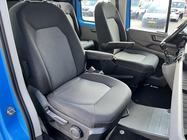 Volkswagen CRAFTER 35 2.0 TDI L3 DC Airco Cruise controle Euro 6 Pick-up Telefoonverbinding Voorruit verwarming 6-persoons Open laadbak Pick-up p-up Bakwagen 1e eigenaar