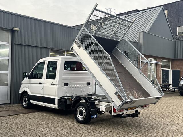 Volkswagen CRAFTER 35 2.0 TDI DC 140pk Kipper Openlaadbak Airco Cruise controle Trekhaak 3.000kg trekgewicht 6-Persoons Euro 6 Dubbele cabine Telefoonverbinding 1e eigenaar Open laadbak Pick-up p-up Bakwagen Kieper