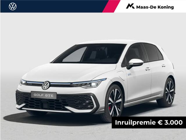 Volkswagen GOLF GTE 1.5 eHybrid 272 pk 6 versn. DSG · Assistance Pakket Plus · Multimedia Pakket Plus · Panoramaschuif-kanteldak · Trekhaak inklapbaar, met elektrische ontgrendeling