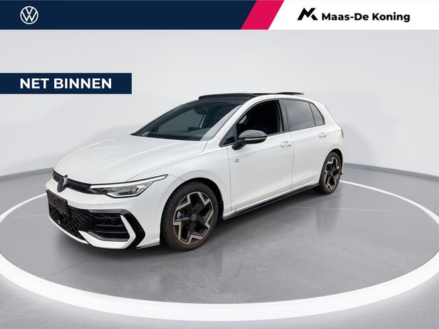 Volkswagen GOLF 1.5eTSI/150PK R-Line Blackstyle DSG · NIEUW MODEL · Panoramadak · Camera + Parkeersensoren · Stoel- & stuurverwarming · Garantie tot november 2026