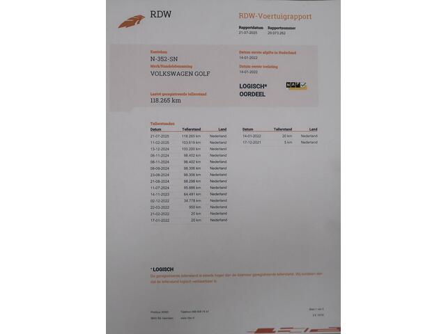 Volkswagen GOLF Variant 1.0 eTSI Life Automaat DSG IQ-Drive Navi Digitaal Dashboard App connect NL-auto NAP Metallic wit Sfeerverlichting Adaptieve Cruise Control ACC Sportvelgen Zeer nette auto