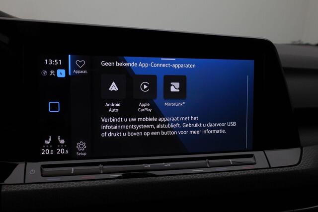 Volkswagen GOLF 1.4 245 pk DSG eHybrid GTE | Stuur-/stoelverwarming | Navigatie | Parkeersensoren voor/achter | Sportonderstel | Keyless Entry