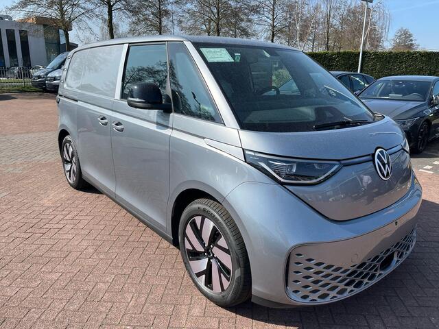 Volkswagen ID. Buzz Cargo Bedrijfswagens Bulli Edition Elektromotor 210 kW (286 pk) 79 kWh | Armsteun voor de voorstoelen, aan beide kanten | Bijrijdersstoel in plaats van bijrijdersbank inclusief ISOFIX | Standaard zijwandbekleding tot aan het dak | Open & Close Pakket |