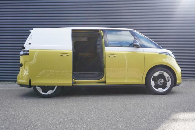 Volkswagen ID. Buzz Cargo ID. Buzz Cargo 340 pk 4-Motion ID. Buzz Cargo 340 pk 4-Motion, Anniversary Edition, Achteruitrijcamera, Comfortstoelen met armleuning, Navigatie, Achterdeuren zonder ruit, Trekhaak, Warmtepomp, Schuifdeur rechts en links