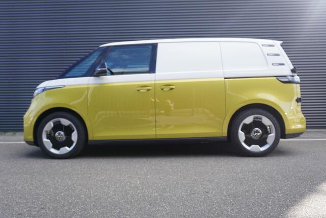 Volkswagen ID. Buzz Cargo ID. Buzz Cargo 340 pk 4-Motion ID. Buzz Cargo 340 pk 4-Motion, Anniversary Edition, Achteruitrijcamera, Comfortstoelen met armleuning, Navigatie, Achterdeuren zonder ruit, Trekhaak, Warmtepomp, Schuifdeur rechts en links