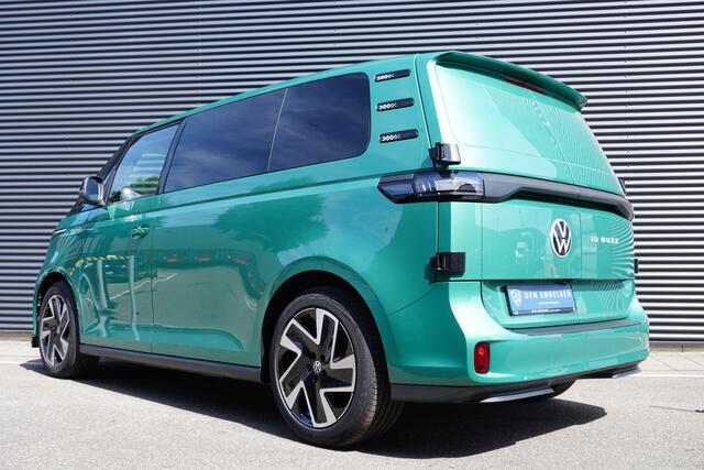 Volkswagen ID. Buzz Cargo ID. Buzz Cargo 340 pk 4-Motion, Anniversary Edition, Glass look panelen, Frontlip, Ondergrille hoogglans zwart, Navigatie, Achterdeuren zonder ruit, Trekhaak