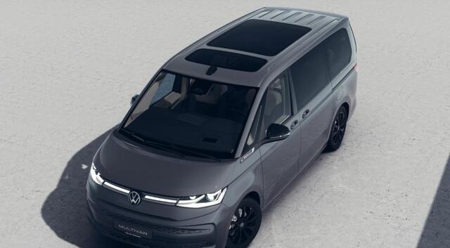 Volkswagen MULTIVAN Bulli L2 1.5 eHybrid L2 4Motion DSG | Soundsystem "Harman Kardon" | Wegklapbare trekhaak, met elektrische ontgrendeling | Zitopstelling 2-2-3 met vis-a-vis mogelijkheid, met armleuningen | Comfortstoelen met leder "Savona", elektrisch verstelbaar |