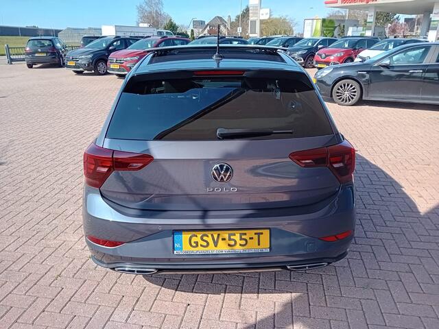 Volkswagen POLO 1.0 TSI 3x R-Line Business Automaat, Climatronic, Carplay/android auto, Panoramisch schuifdak, Navigatie, Cruise control adaptief, Volledig digitaal instrumenten paneel, Parkeersensoren, Elektrische ramen en spiegels, Centrale vergrendeling met AB, Rijbaa