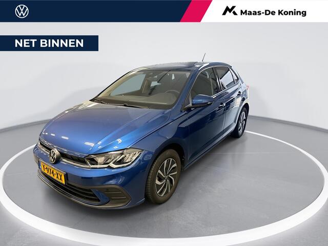 Volkswagen POLO 1.0 TSI 95pk Life · Apple/Android Car Play · Navigatie · P-Sensoren · Getint Glas · Airco · 15'' Inch · Garantie t/m 27-09-2027 of 100.000km