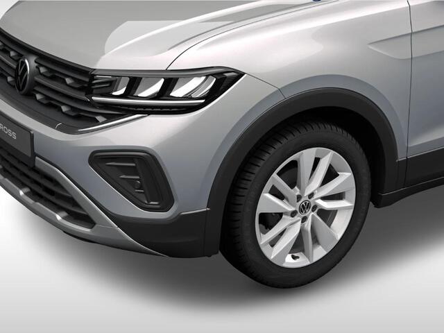 Volkswagen T-Cross Life Edition 1.0 TSI 95 pk 5 versn. Hand · Comfort pakket · Velgen 'ventura', 17 inch lichtmetaal ·