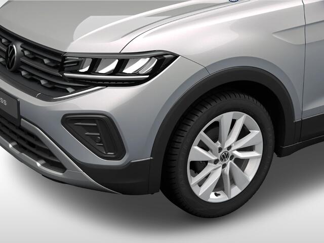 Volkswagen T-Cross Life Edition 1.0 TSI 95 pk 5 versn. Hand · Comfort pakket · Velgen 'ventura', 17 inch lichtmetaal ·