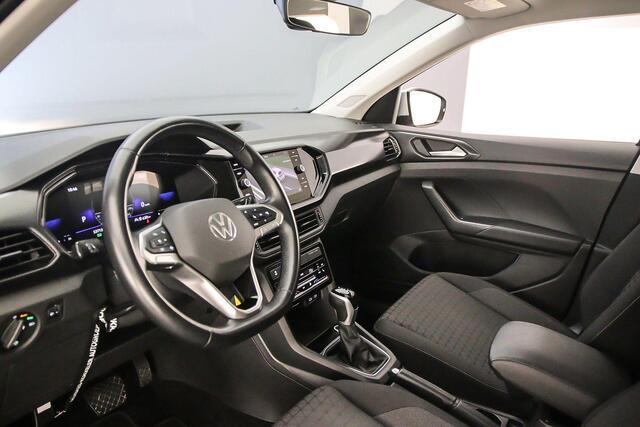 Volkswagen T-Cross Life 1.0 TSI 110pk DSG Automaat Adaptive cruise control, Achteruitrijcamera, Stoelverwarming, Airco, App connect, Parkeersensoren, DAB, Radio