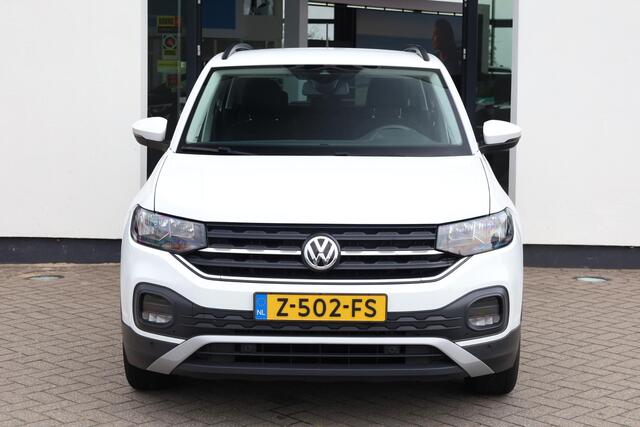 Volkswagen T-Cross 1.0 TSI Life parkeersensoren voor en achter, side assist dodehoek sensor, navigatie, 16" LMV, lederen multifunctioneel stuurwiel, 6 speakers, lane assist, light assist, speed limiter, cruise control, bluetooth carkit