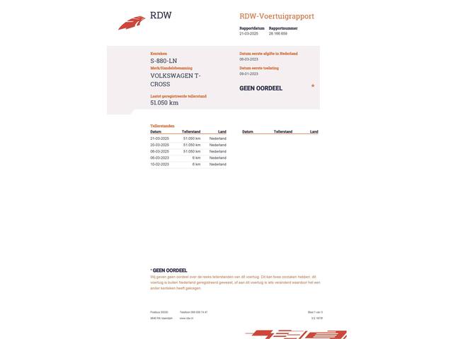 Volkswagen T-Cross 1.0 TSI Style (111 PK) 1e-Eig. & Dealer-Onderh. BOVAG-Garantie..