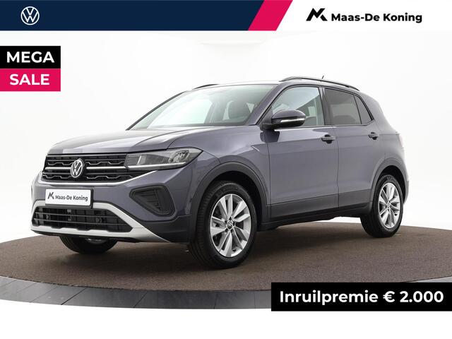 Volkswagen T-Cross Life Edition 1.0 TSI 95 pk 5 versn. Hand · Comfort pakket · Velgen 'ventura', 17 inch lichtmetaal · MEGA Sale