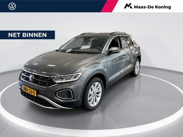 Volkswagen T-Roc 1.5 TSI 150pk DSG Life Edition · Camera · Keyless · Apple/Android Car Play · Navigatie · P-Sensoren · Parkeer Assistent · 17'' Inch · Garantie t/m 30-01-2027
