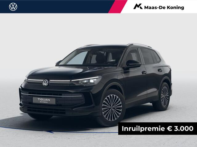 Volkswagen TIGUAN Life Edition 1.5 eHybrid 204 pk SUV 6 versn. DSG · Comfort Pakket · Style Pakket · Trekhaak inklapbaar, met elektrische ontgrendeling, incl. aanhangermanoeuvreerhulp Trailer Assist ·