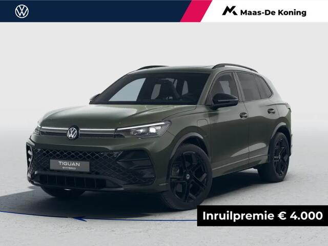Volkswagen TIGUAN R-Line Edition 1.5 eHybrid 204 PK 6 versn. DSG · Black Style Pakket · Comfort Pakket · Trekhaak inklapbaar, met elektrische ontgrendeling, incl. aanhangermanoeuvreerhulp Trailer Assist ·
