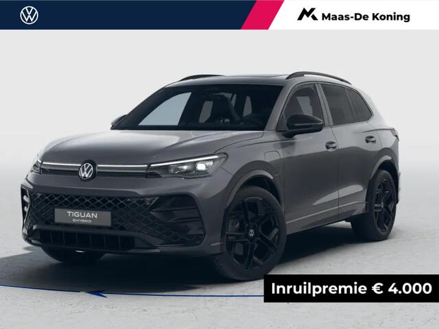 Volkswagen TIGUAN R-Line Edition 1.5 eHybrid 204 pk 6 versn. DSG · Black Style Pakket · Comfort Pakket · Trekhaak inklapbaar, met elektrische ontgrendeling, incl. aanhangermanoeuvreerhulp Trailer Assist ·