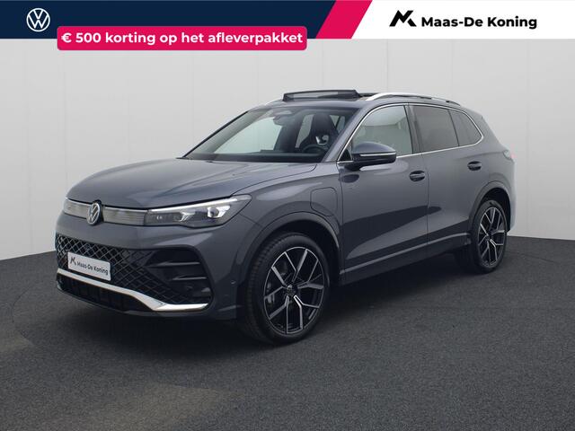 Volkswagen TIGUAN 1.5eHybrid 200kW/272PK R-Line DSG · Panoramadak · Trekhaak · Massagefunctie · Camera · Apple/Android Carplay · Garantie t/m 30-03-2030 of 100000km.