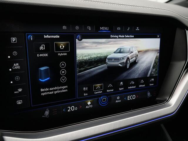 Volkswagen TOUAREG 3.0 TSi eHybrid 340 pk Tiptronic 4MOTION Elegance | Panoramadak | Luchtvering | 360 camera | IQ Light | Standkachel | 21 inch