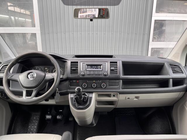 Volkswagen TRANSPORTER 2.0 TDI L2H1 DC Kipper open laadbak Airco Bluetooth trekhaak 2200 kg 1e eigenaar Dealer onderhouden Kieper P-up Doka Pritsche Ahk 2200kg Pick-up bakwagen