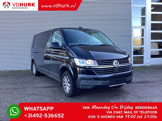 Volkswagen TRANSPORTER T6 2.0 TDI 150 pk DSG Aut. L2 DC Dubbel Cabine Adapt. Cruise/ 2.5t Trekhaak/ Carplay/ PDC