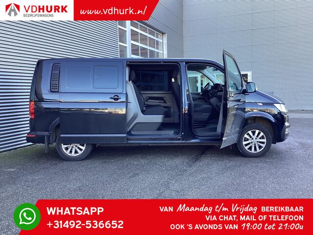 Volkswagen TRANSPORTER T6 2.0 TDI 150 pk DSG Aut. L2 DC Dubbel Cabine Adapt. Cruise/ 2.5t Trekhaak/ Carplay/ PDC