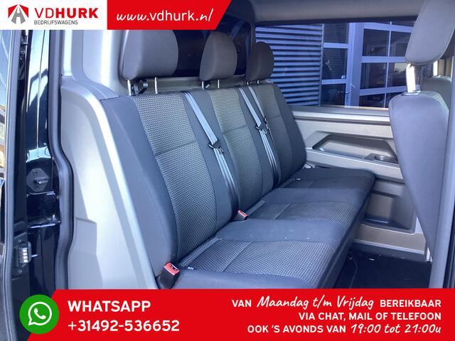 Volkswagen TRANSPORTER T6 2.0 TDI 150 pk DSG Aut. L2 DC Dubbel Cabine Adapt. Cruise/ 2.5t Trekhaak/ Carplay/ PDC