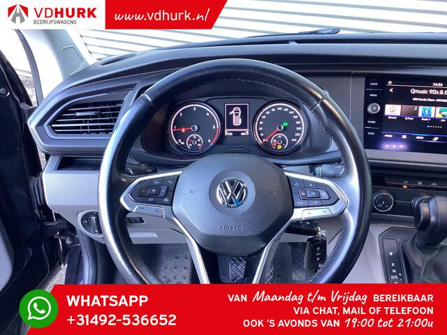 Volkswagen TRANSPORTER T6 2.0 TDI 150 pk DSG Aut. L2 DC Dubbel Cabine Adapt. Cruise/ 2.5t Trekhaak/ Carplay/ PDC