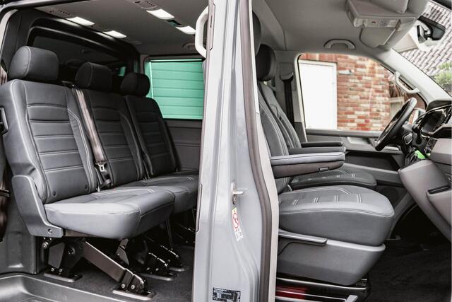Volkswagen TRANSPORTER T6.1 2.0 TDI 204 PK DSG CARAVELLE L2H1 A-KLEP DUB/DUB ACC | LED | Leder | Privacy glass | 2x schuifdeuren