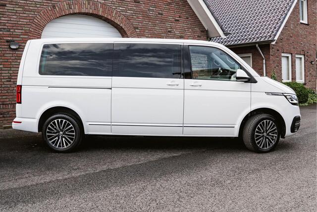Volkswagen TRANSPORTER T6.1 2.0 TDI 204 PK DSG CARAVELLE L2H1 A-KLEP DUB/DUB ACC | LED | Leder | Virtual Cockpit | Privacy glass |