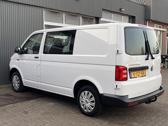 Volkswagen TRANSPORTER 2.0 TDI L1H1 DC 4Motion 150pk Airco DSG 4x4 Airco Cruise controle Telefoonverbinding Navigatie Apple carplay Trekhaak 2500kg Euro 6 Bpm vrij voor particulier gebruik!!