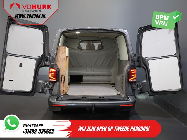 Volkswagen TRANSPORTER 2.0 TDI 150 pk DSG Aut. L2 DC Dubbel Cabine BPM VRIJ! LED/ Adapt.Cruise/ Standkachel/ Stoelverw./ Carplay/ Camera/ PDC/ LMV/ Trekhaak/ Airco