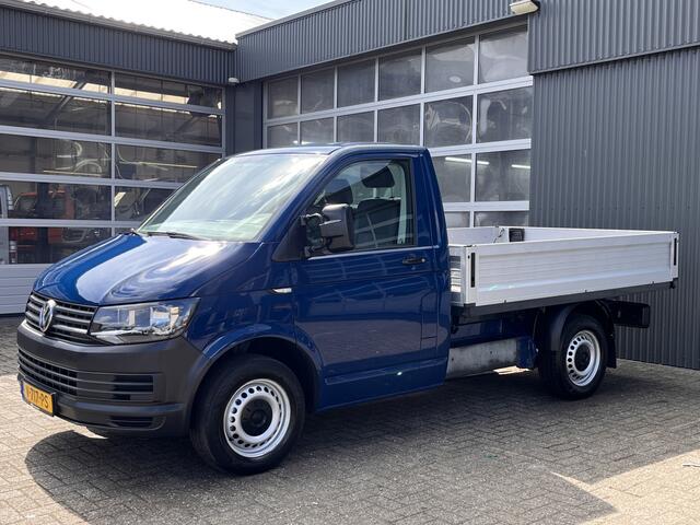 Volkswagen TRANSPORTER 2.0 TDI Euro 6 Pick up open laadbak Pick-up Airco Telefoonverbinding 3-Persoons 1e eigenaar Dealer onderhouden P-up Bakwagen Doka Pritsche