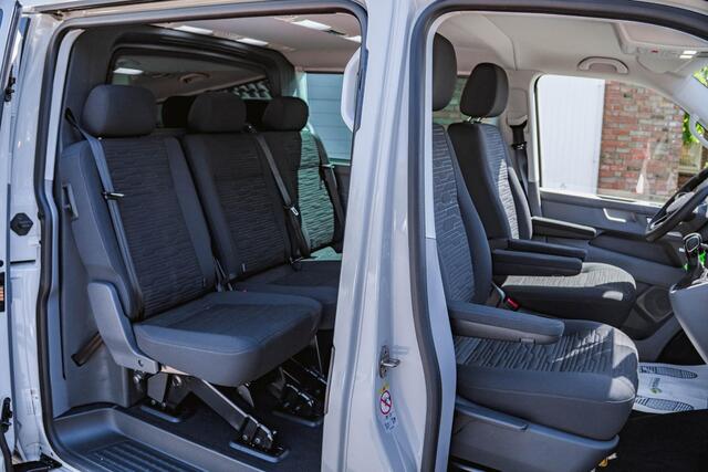 Volkswagen TRANSPORTER T6.1 2.0 TDI 150 PK DSG CARAVELLE L2H1 DUB/CAB A-KLEP ACC | LED | EIBACH veren | 20'' Vossenlook velgen | Side Bars |