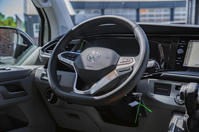 Volkswagen TRANSPORTER T6.1 2.0 TDI 150 PK DSG CARAVELLE L2H1 DUB/CAB A-KLEP ACC | LED | EIBACH veren | 20'' Vossenlook velgen | Side Bars |