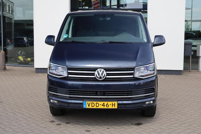 Volkswagen TRANSPORTER 2.0 TDI L2H1 Highline 150PK / 110kW DSG, T-Edition, 17" LMV, navigatie, LED koplampen met grootlichtassistent, achteruitrijcamera (rear view), trekhaak, Executive plus style pakket, adaptieve cruise control (acc), multifunctioneel lederen stuurwiel, acht