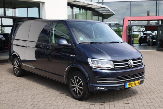 Volkswagen TRANSPORTER 2.0 TDI L2H1 Highline 150PK / 110kW DSG, T-Edition, 17" LMV, navigatie, LED koplampen met grootlichtassistent, achteruitrijcamera (rear view), trekhaak, Executive plus style pakket, adaptieve cruise control (acc), multifunctioneel lederen stuurwiel, acht