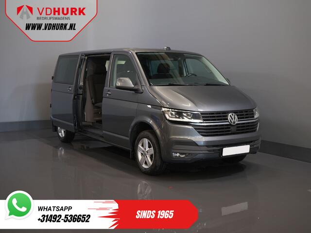 Volkswagen TRANSPORTER 2.0 TDI 150 pk DSG Aut. L2 DC Dubbel Cabine MIXTO/ LED/ Adapt.Cruise/ Standkachel/ Stoelverw./ Carplay/ Camera/ PDC/ LMV/ Trekhaak/ Airco
