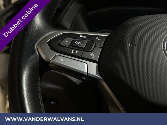Volkswagen TRANSPORTER 2.0 TDI L2H1 Dubbele Cabine Euro6 Airco | 5-Zits | Navigatie | Trekhaak | Apple Carplay Android Auto, Cruisecontrol, Parkeersensoren