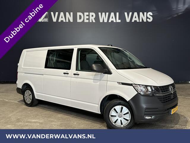 Volkswagen TRANSPORTER 2.0 TDI L2H1 Dubbele Cabine Euro6 Airco | 5-Zits | Navigatie | Trekhaak | Apple Carplay Android Auto, Cruisecontrol, Parkeersensoren