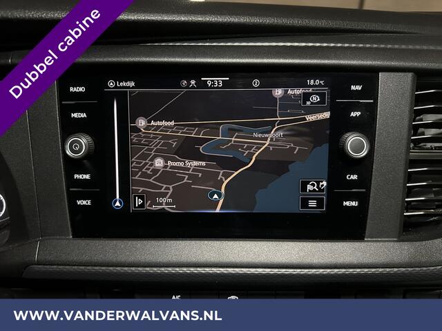 Volkswagen TRANSPORTER 2.0 TDI L2H1 Dubbele Cabine Euro6 Airco | 5-Zits | Navigatie | Trekhaak | Apple Carplay Android Auto, Cruisecontrol, Parkeersensoren