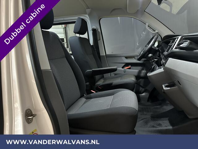 Volkswagen TRANSPORTER 2.0 TDI L2H1 Dubbele Cabine Euro6 Airco | 5-Zits | Navigatie | Trekhaak | Apple Carplay Android Auto, Cruisecontrol, Parkeersensoren